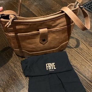 Frye Melissa ButtonCrossbody in Beige